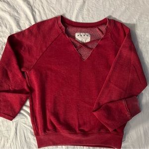AERO size small red sweater